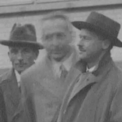 Йена, октябрь 1930 года: Отто Хаупт, Георг Файгль и Людвиг Бибербах (справа). До 1933-го, после которого о Бибербахе придётся говорить иначе