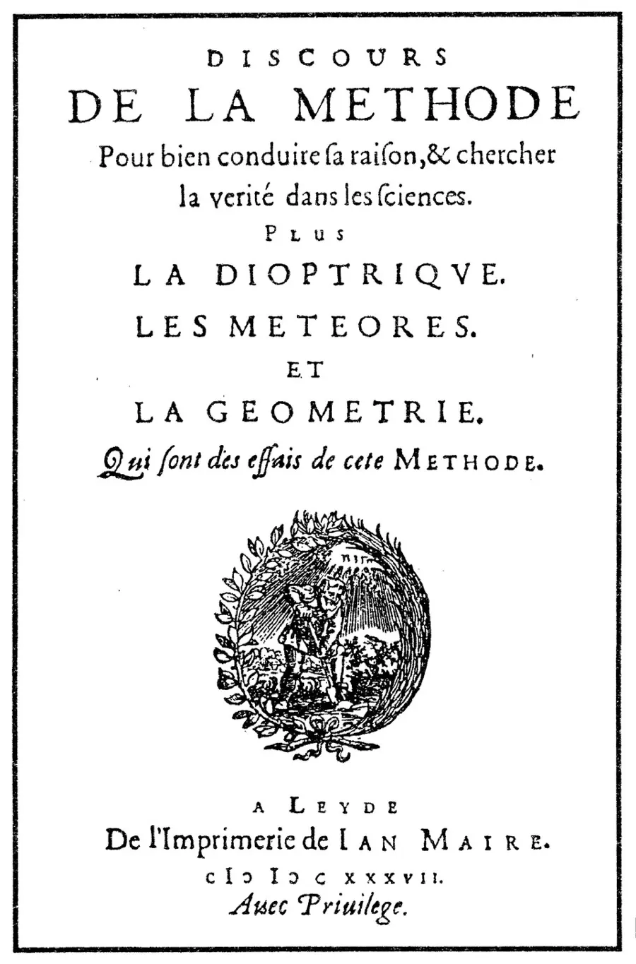 «La Géométrie» — приложение к «Рассуждению о методе», Лейден, 1637