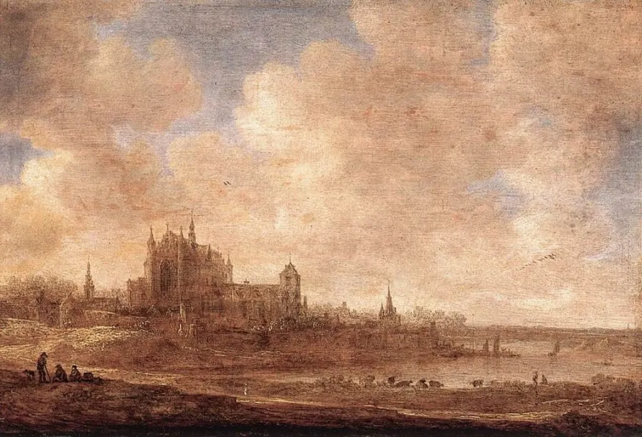 Лейден, каким его видел Гюйгенс. Ян ван Гойен, 1643