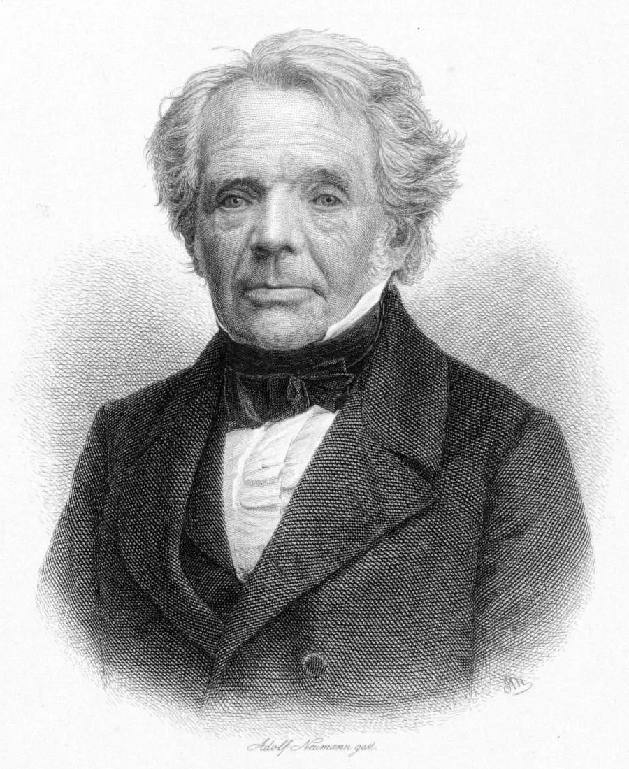 Август Фердинанд Мёбиус. Литография Адольфа Неймана, около 1850